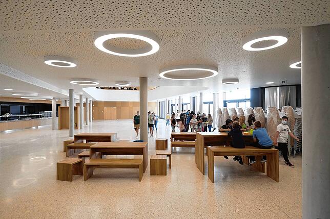 Die Eichendorff-Realschule in Gottmadingen wurde pünktlich zum Schuljahresbeginn 2021 fertig.