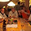 Heitere Stimmung und angeregte Gespräche am angestammten Tisch (von links): Elmar Rohrer, Michael Nothelfer, Rudi Eppler, Silvan Mayer ...