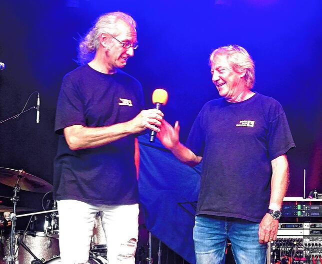 Richard Hehn und Jürgen „Jogi“ Kern, die Sprecher des ehrenamtlich organisierten Innenhof-Festivals.