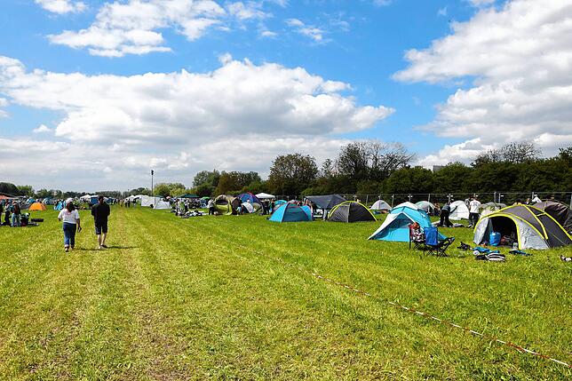 Bild 19: Die Camper sind da und stimmen sich aufs Campus-Festival 2024 ein