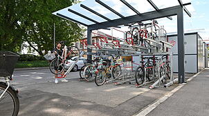 Vor allem Projekte für den Ausbau des Fahrradverkehrs steht auf der Agenda des Agglomerationsprogramms Basel. Unser Bild zeigt das ...