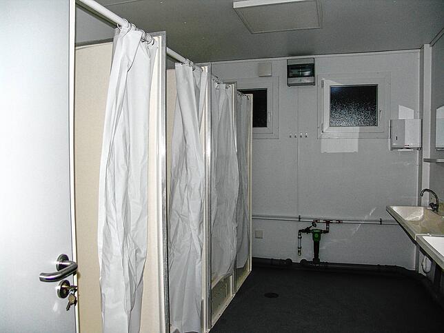 Der Duschbereich im Container