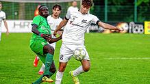 Gabriel Cristilli (rechts) spielt gegen Singen, obwohl er schon am Donnerstag mit dem Oberliga-Team in Überlingen spielte. (Archivbild)