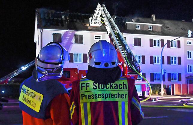Bild 21: Stockach: Brand in Mehrfamilienhaus in der Radolfzeller Straße - Bilder!