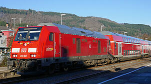 Ein Regionalexpress im Bahnhof Bad Säckingen (Symbolbild). Ein RE3 gibt am Sonntagabend, 29. Juni, zwischen Laufenburg und Murg den ...