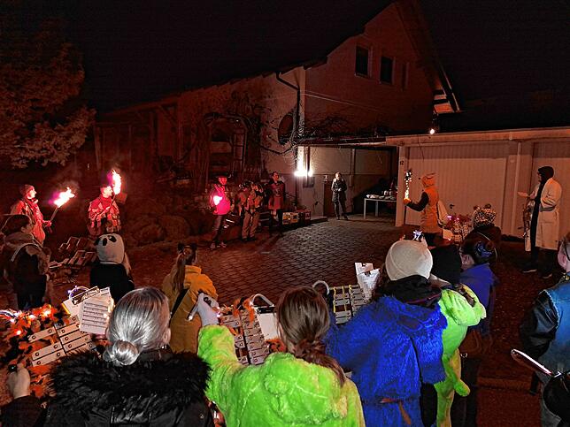 Bild 23: Unterwegs mit der Guggenmusik: So bunt ist der Schmudo in Klettgau