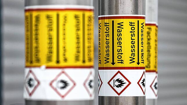 Wasserstoffleitungen in einer Industrieanlage. Das Gas soll künftig Deutschland CO2-neutral versorgen.