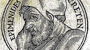Wie Epimenides aussah, weiß niemand: hier eine Fantasie-Darstellung aus dem 16. Jahrhundert.