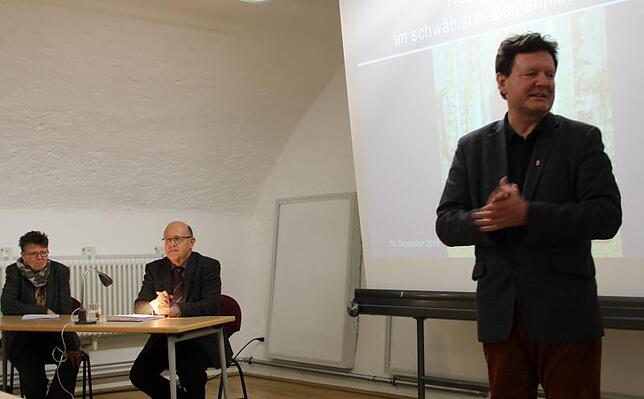 Historiker Edwin Ernst Weber (rechts).
