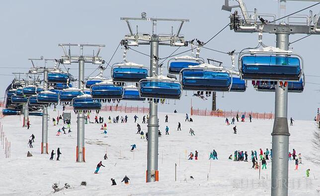 Die Zeiger-Bahn auf dem Feldberg.