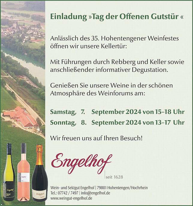 Bild 1: Weinfest Hohentengen: Treffpunkt zum gemütlichen Beisammensein