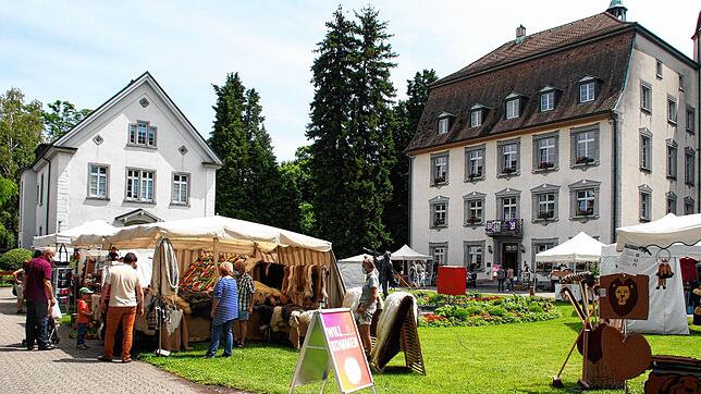 Rund um das Schloss Schönau präsentierte sich ein buntes Marktgeschehen. Es war die erste große Veranstaltung seit langem.
