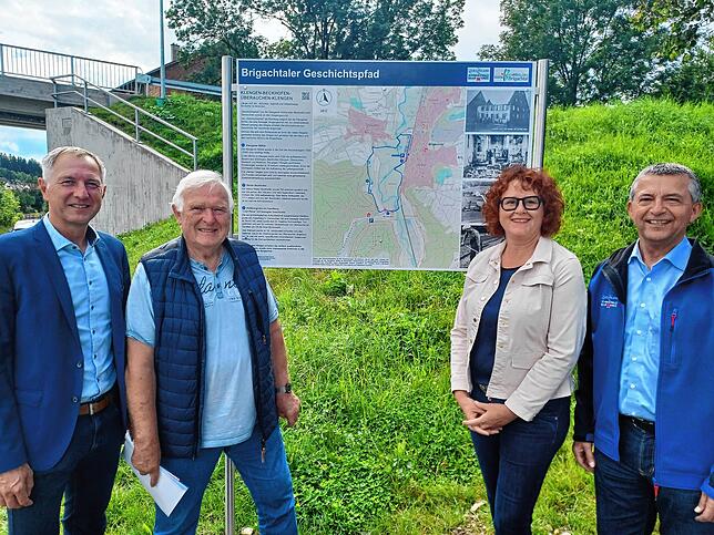 Bild 5: Der Brigachtaler Geschichtspfad ist nun seiner Bestimmung übergeben worden