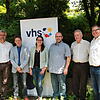 Das neue Programm der Volkshochschule wurde vorgestellt von (links): Michael Thater, Frank J. Wölfl, Carina Wanowski, Michael Fritz, ...
