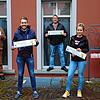 Die Kleingärtner in den Böhringer Frankenwiesen haben jetzt einen Verein gegründet. Von links &bdquo;Geburtshelfer&ldquo; und ...