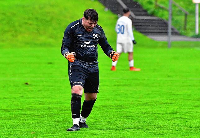 Emotionen nach dem Derby: Robin Merkt vom SV Jestetten lässt nach dem 7:5-Sieg im November beim FC Erzingen seiner Freude freien Lauf.