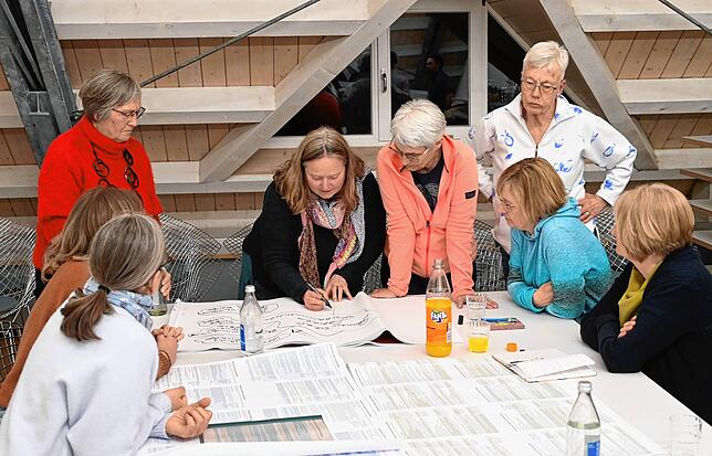 So sah es aus, als sich die Thementeams bei einer Veranstaltung im März formiert haben und mit ihrer Arbeit begonnen haben – hier das ...