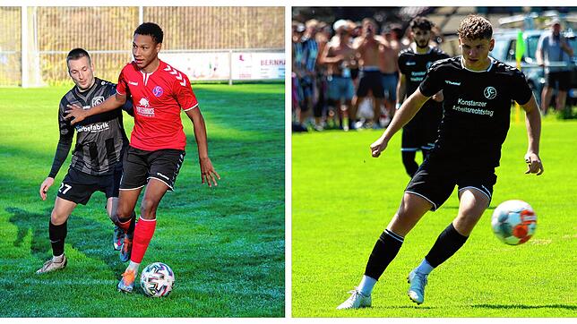 Liam Omore (links) und Konstantin Hahn zieht es im Sommer zum FV Illertissen.