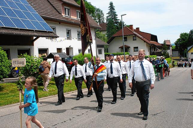 Bild 17: Bilder vom Bezirksmusikfest mit Umzug in Lausheim