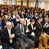 Der Neujahrsempfang der Stadt Blumberg in der Stadthalle am 5. Januar 2019 ist gut besucht. In der ersten Reihe sitzen von links Maria ...