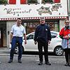 Treffen vor der Betriebsübernahme in der Aufkircher Straße in Überlingen (von links): Der neue Betriebsleiter Daniel Tuppy, Firmenchef ...