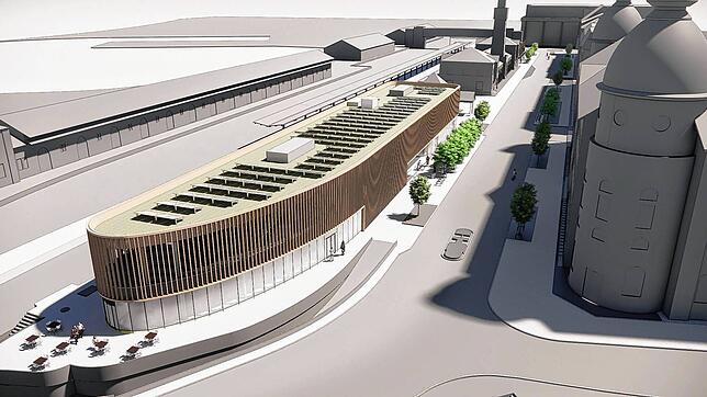 So soll das Fahrradparkhaus am Hauptbahnhof Konstanz einmal aussehen. Visualisierung: DB InfraGO AG / Stadt Konstanz
