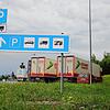 Der Autobahnparkplatz Räthisgraben an der A 81 vor Bad Dürrheims Teilort Sunthausen.