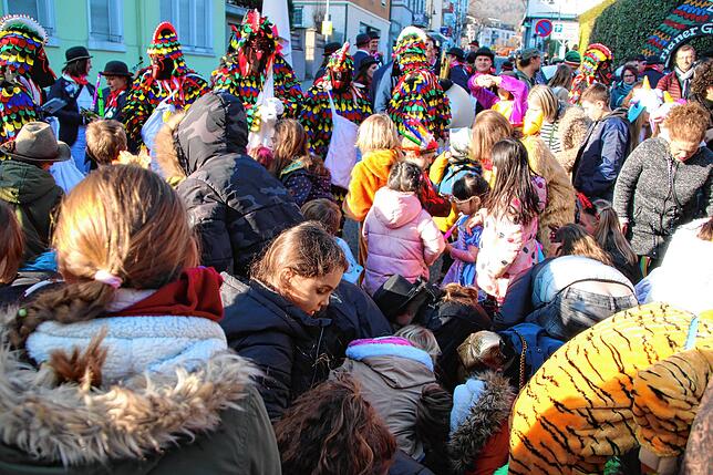 Bild 16: Fasnachts-Auswerfen und Narrenbaumstellen: Bilder des Hochrhein Narrentreffens in Tiengen (Teil 1)