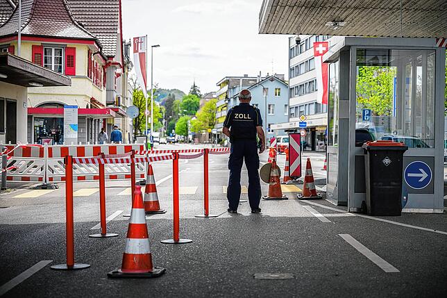 Die Grenze zwischen Konstanz und Kreuzlingen bleibt für die meisten dicht.