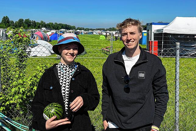 Aus Österreich angereist: Maja (18) und Moritz (20).
