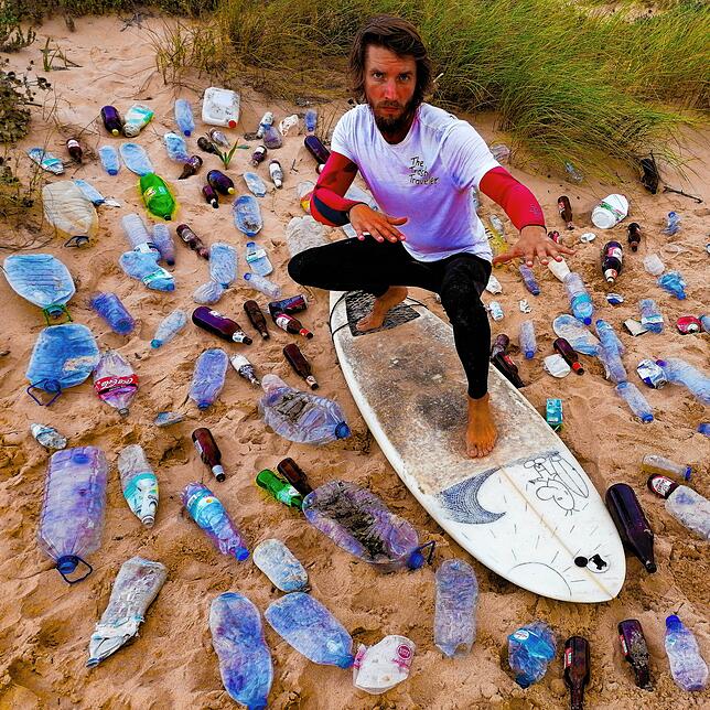 Andreas Noe ist leidenschaftlicher Surfer – vor allem ist er aber leidenschaftlicher Umweltaktivist.
