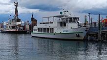 Die Möwe, hier an ihrem Anlegesteg im Konstanzer Hafen, soll am Mittwoch wieder vollständig repariert und einsatzbereit sein.