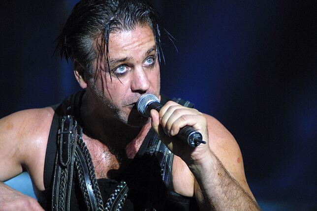 Till Lindemann von Rammstein gab sich 2005 so düster wie gewohnt.