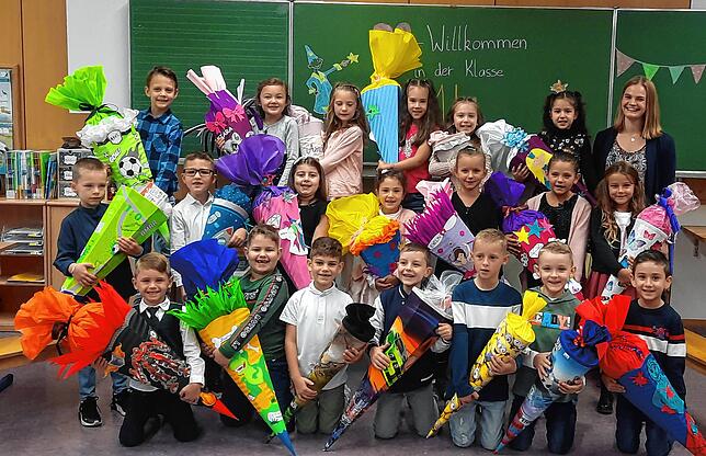 Die Klasse 1b der Villinger Grundschule im Steppach mit Klassenlehrerin Tanja Sibold.