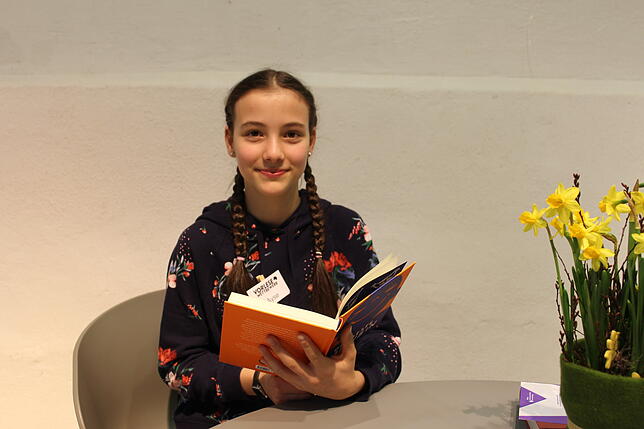 Ayse Rana Türkmen vom Störck-Gymmasium aus Bad Saulgau las am besten vor. Für sie geht es am 6. April in die nächste ...