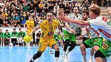 Christos Erifopoulos (am Ball) kehrt mit der HSG Konstanz an seine alte Wirkungsstätte Großwallstadt zurück.