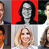 Sie stellen sich in der SÜDKURIER-Wahlarena den Fragen der SÜDKURIER-Redaktion (von links oben im Uhrzeigersinn): Felix Schreiner (CDU), ...