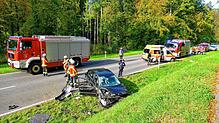 Die Polizei war bei einem Unfall im Einsatz (Symbolbild).