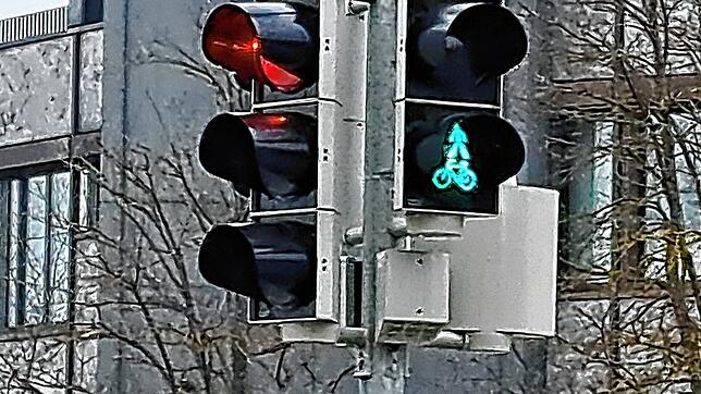 Das erlösende Zeichen für Fußgänger an einer Ampel – mitunter muss man darauf lange warten.