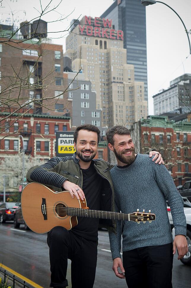 Alex Broschek und Jonathan Zelter in New York.