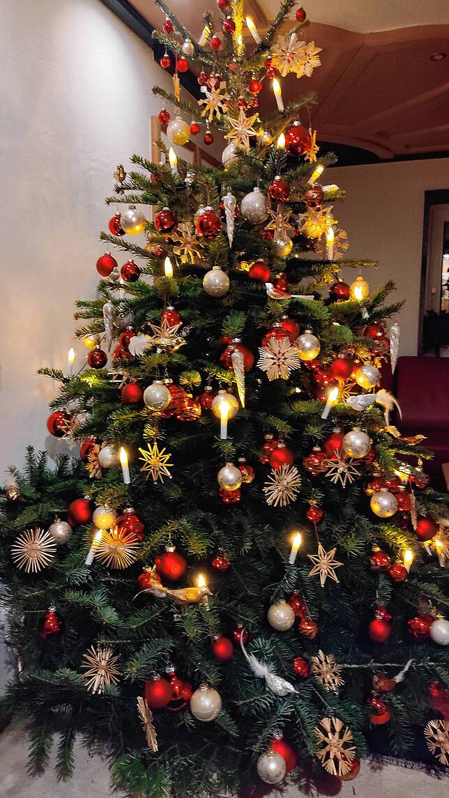 Der Christbaum von Sylvia Döbele in Waldshut-Tiengen.