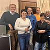 Manfred Müller, Heike Baumeister, Thomas „Karpfen“ Baur, Robert März, Ellen Willmann, Hilmar Lutz, Steffen Würth und Benedikt Hauger im ...