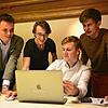 Kümmern sich um die Jugend-App (von links): Richard Braun, beratender Informatikstudent aus Zürich, Richard Jung, Mitglied des JGR, ...