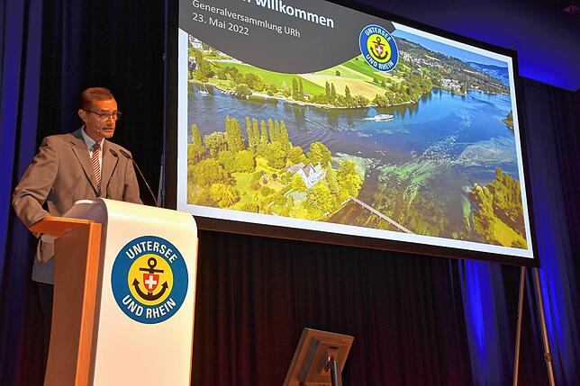 Der Verwaltungsratspräsident Sönke Bandixen präsentierte das Jahresergebnis 2021 der URh.