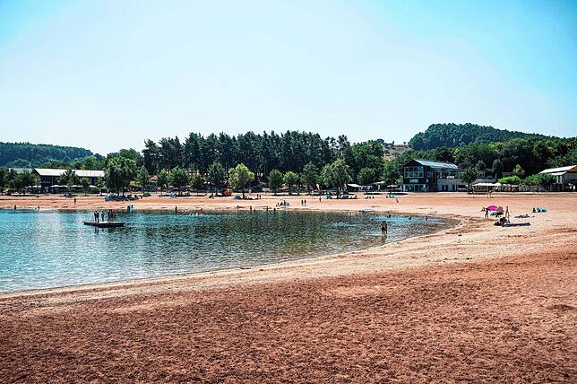 Der Ort des Geschehens: Der Brombachsee in Bayern.