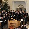 &bdquo;Gaudete Christus est natus&ldquo;. Der Männerchor unter Leitung von Jochen Kiene singt auf Latein.