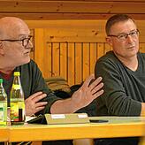 Der Schuldenabbau geht zu langsam, darüber sind sich die Gemeinderäte Guido Amann und Klaus Buck einig.
