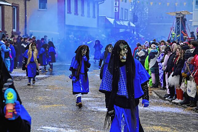 Bild 21: 75 Gruppen beim Fasnachtsumzug in St. Georgen: Wir haben die Bilder