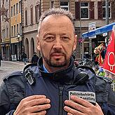 John Nops in der Konstanzer Innenstand. Der kommunale Ordnungsdienst ist im Sommer oftmals in den Parks der Stadt und im Winter auf dem ...