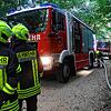 Morgendlicher Feuerwehreinsatz im Wald nördlich des ZfP Reichenau.